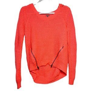 Women's Charlotte Russe Neon Orange Sweater Size Small